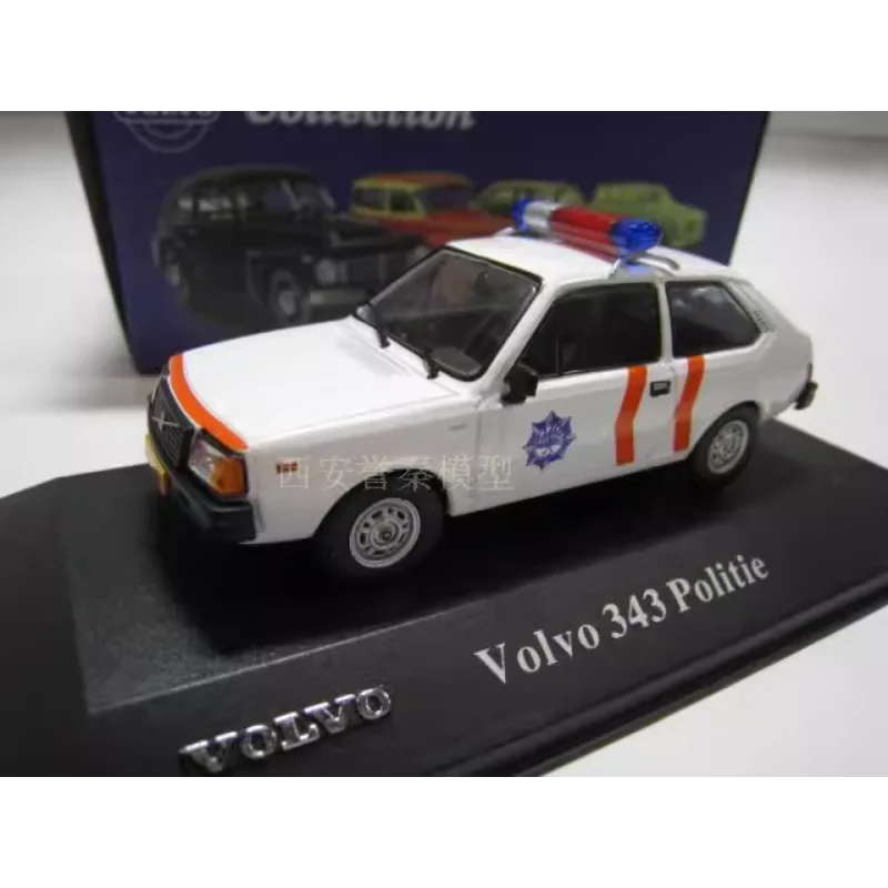 

Diecast ATLAS 1/43 Scale VOLVO 343 POLITIE Alloy Car Model Collectible Toy Gift Souvenir Display Ornament