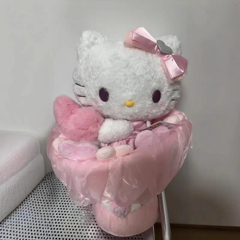 

Плюшевый букет Kawaii Hello Kitty из серии «Купидон и любовь»: милые мягкие игрушки, идеальный романтический подарок на день рождения или годовщину