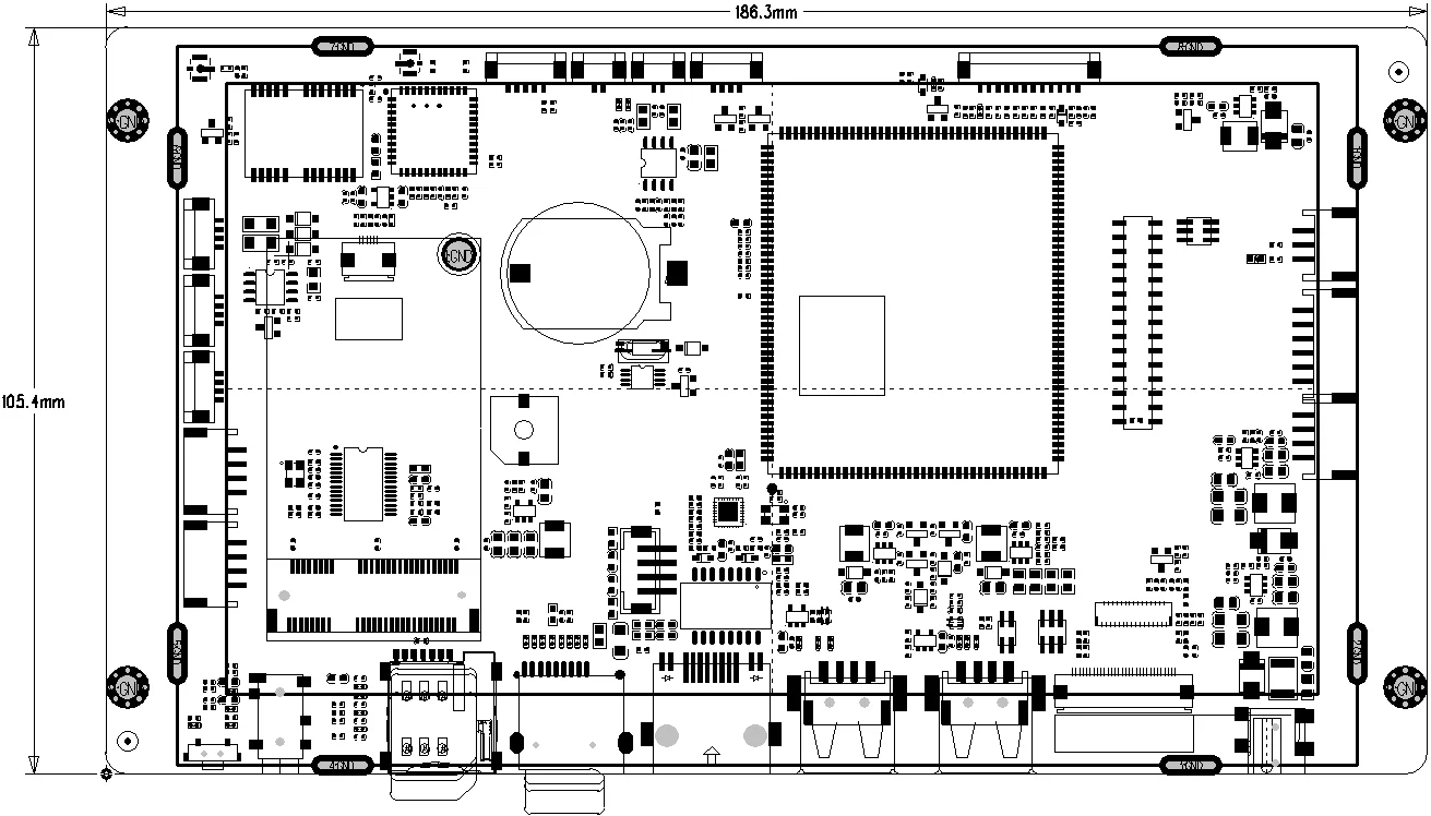 Полнофункциональный A133 1 ГБ 8 ГБ с 7-дюймовым сенсорным MIPI LVDS RGB LCD RJ45 4G без GPS для Android макетной платы и платы Linux