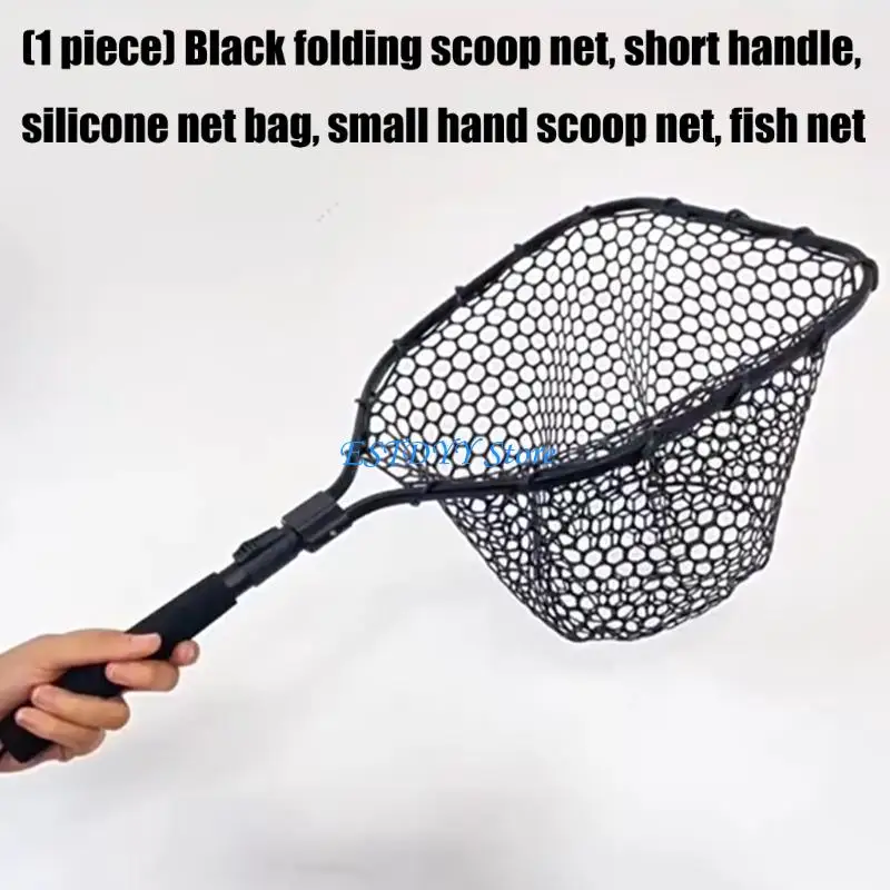 

G6DE Fishing Net Collapsible Handle Aluminum Fish Landing Net for Fish Catching
