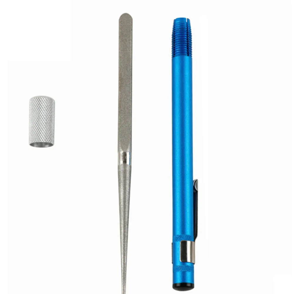 

1pc Portable Blade Sharpener Pen Durable Flat Rod for Ceramic Serrated Items Whetstone Knife Supplies