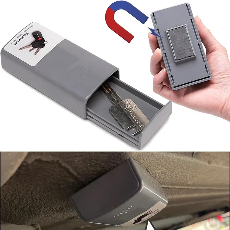 Multifunctional Magnetic Key Box Creative Hidden Portable Key Case Emergency Key Secret Organizer Safe Storage Home Key Safe