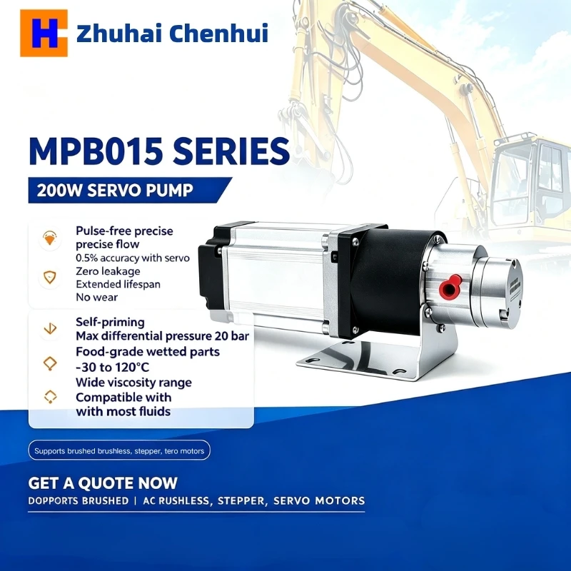 Chenhui Hot Sale Micro Magnetic Pump With Motor Small Fluid Pump 316L Stainless Steel Body Micro Magnetic Gear Pump