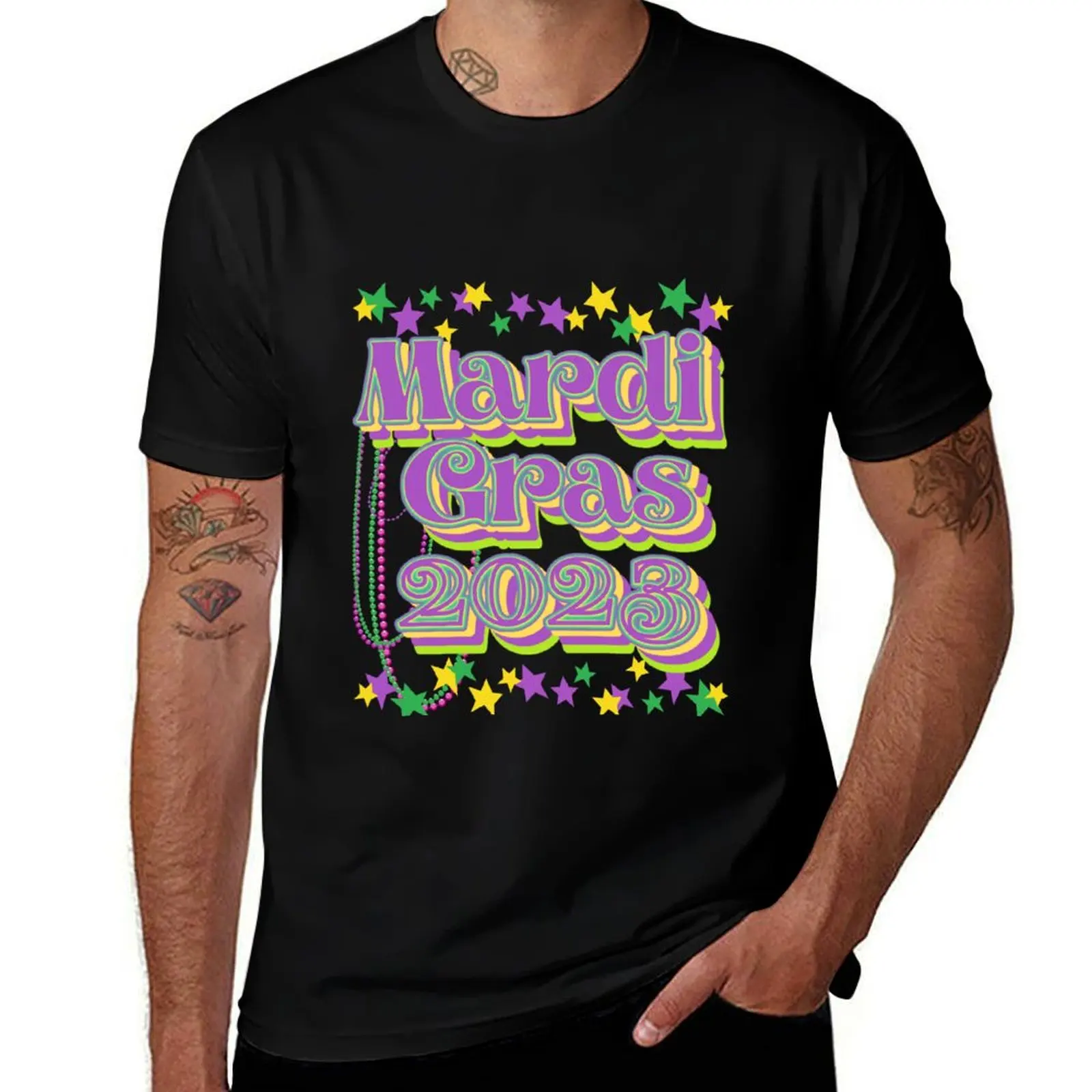 Mardi gras 2023 - New Orleans Celebration T-Shirt Anime t-shirt topping Clothing mens graphic t-shirts big and tall