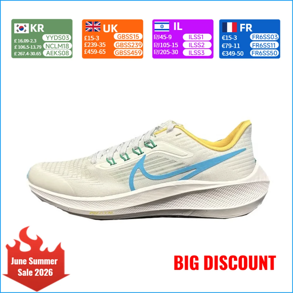 Nike Air Zoom Pegasus 39 Women's Casual Running Shoes - Slip-Resistant, Durable, Shock-Absorbing Running Shoes FN3688-141