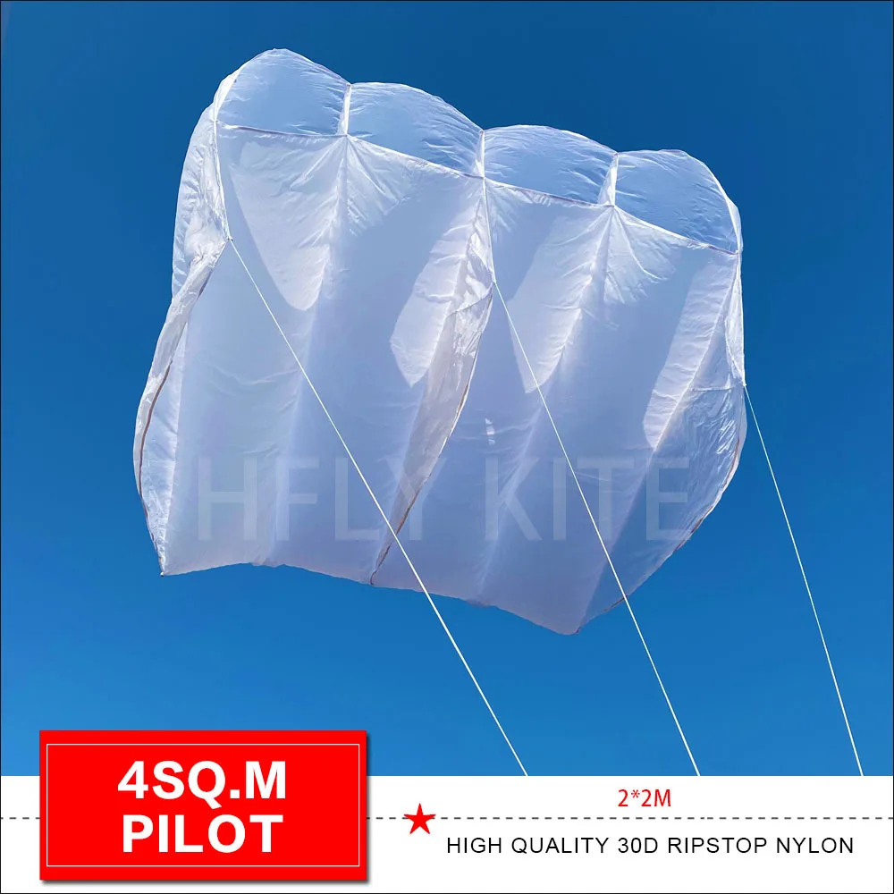 New Arrival 4Sq.m Soft Inflatable Pilot Kite for Adults High Quality Ripstop Nylon Parafoil Flowform Kites