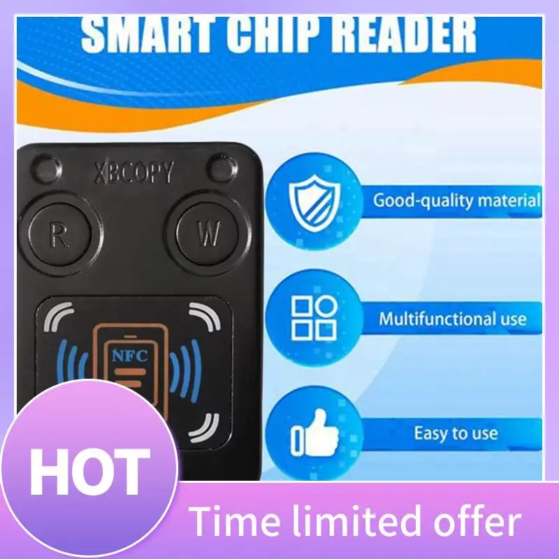 

B68A NFC RFID Считыватель смарт-чипов Копировальный аппарат + 3XUID IC карты 13,56 МГц ID 125 кГц 250 кГц 375 кГц RFID-токен-дубликатор