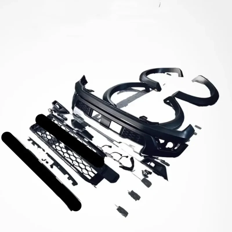 

Ranger Modified Body Kit Front Bumper Grille Mask Eyebrow Fender Trim Fog Lamp Frame