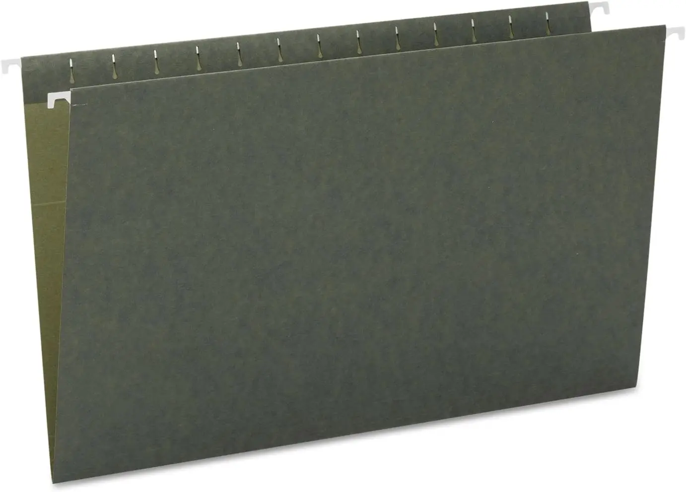 

Legal Size Hanging File Folders, No Tabs, Standard Green, 25 per Box for Office Organization
