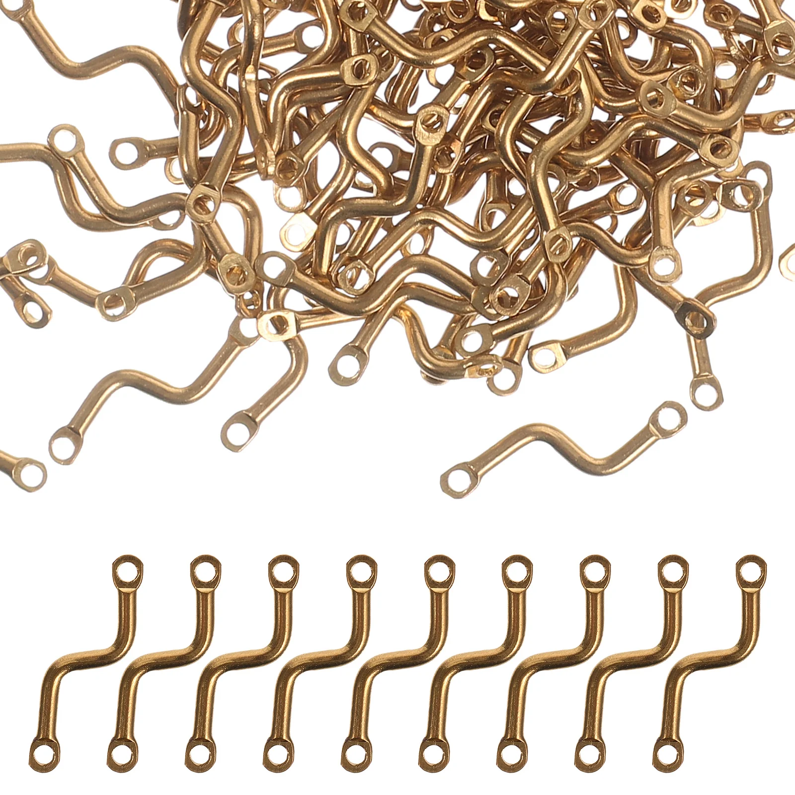 

150Pcs S-Shape Jewelry Connectors for DIY Bracelet Necklace Pendant Making Supplies Jewellery Making Links Jewelry Connector