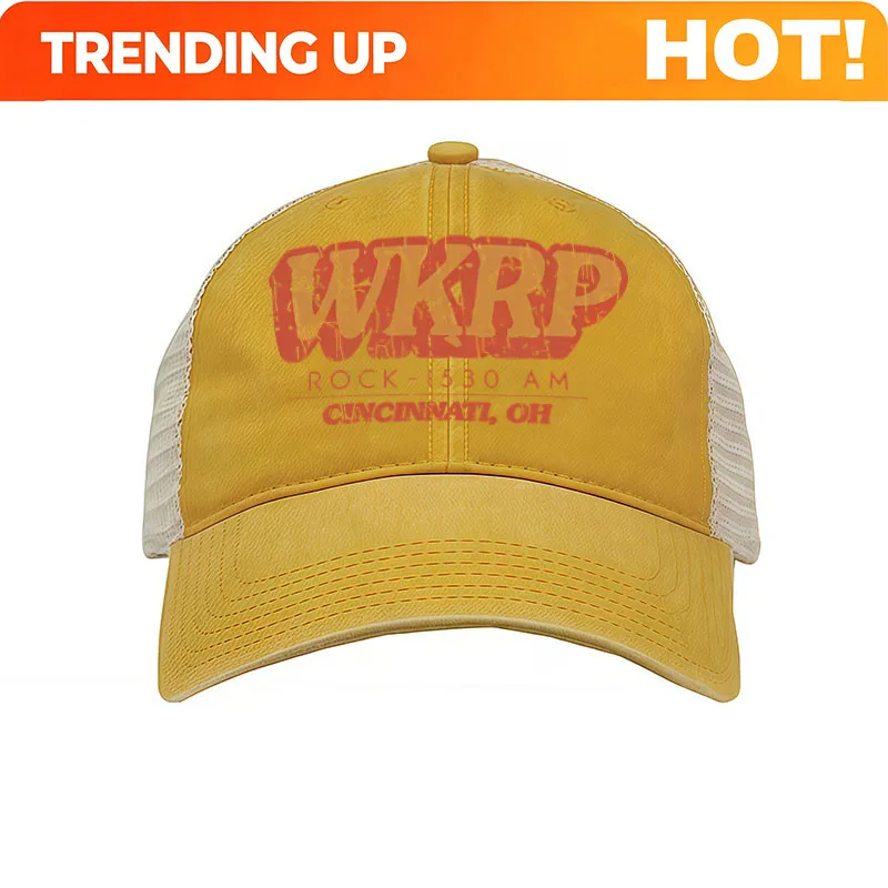 Customization Vintage WKRP Cincinnati Rock Radio AM Baseball Cap - Retro, Unisex Washable Mesh Hat Suitable For Home, Outdoors,