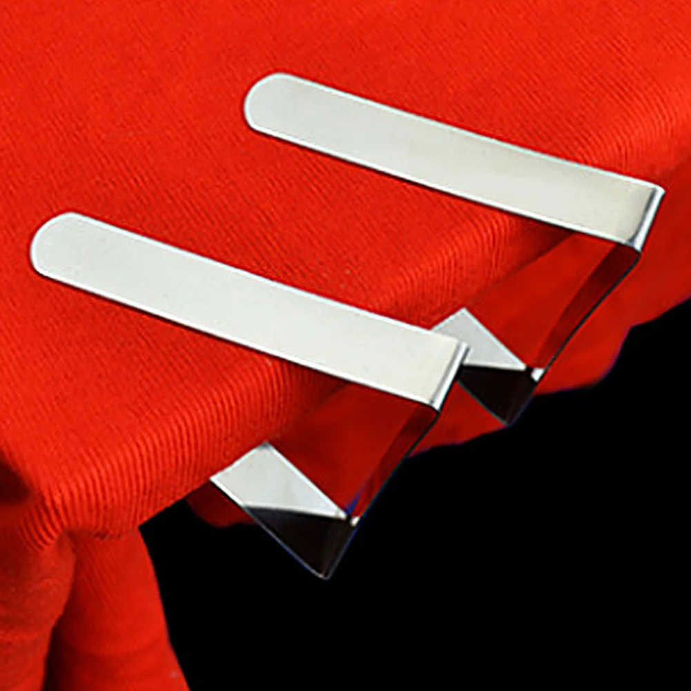 4/6/8 pezzi supporto di fissaggio clip per tovaglie in acciaio inossidabile adatti a tavoli spessi fino a 1,7 pollici antivento per matrimoni festa di laurea