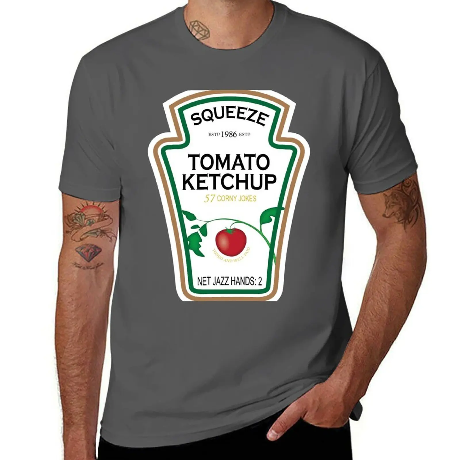 Divertida etiqueta de ketchup personalizable: ver notas de artista para personalizar o pedir esta lista para recibir como camiseta