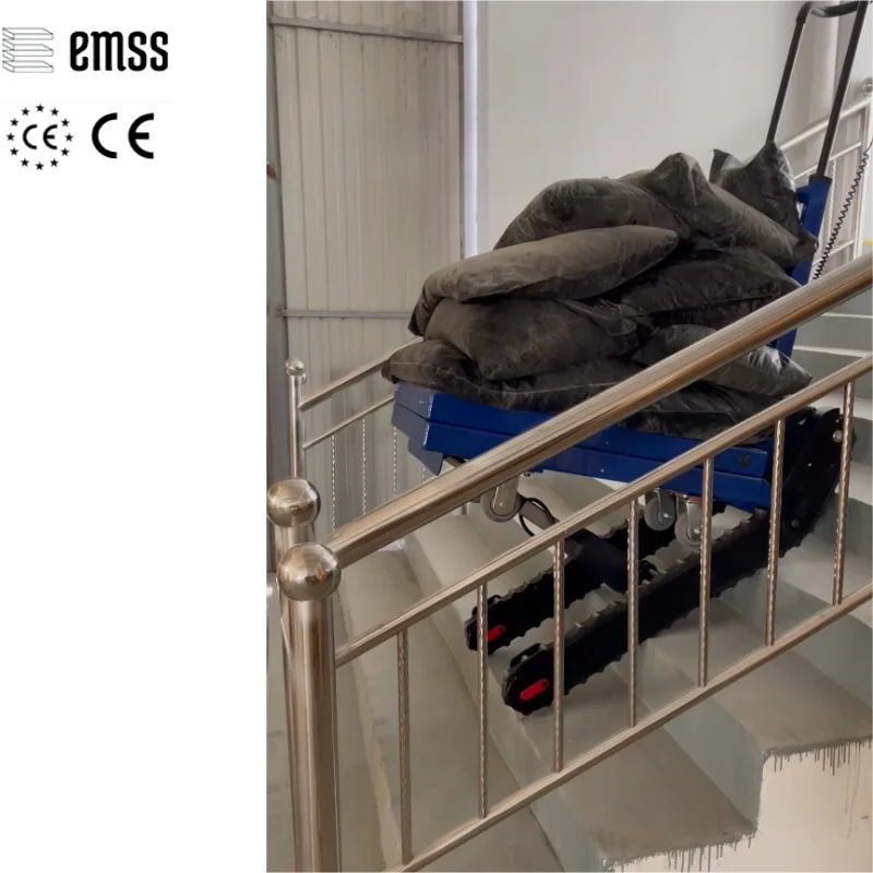 EMSS 400KG積載 電動階段昇降台車 ウェイトリフティングプラットフォーム ガーデン台車