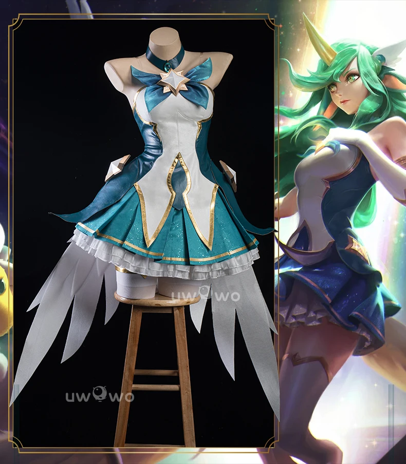 Anime Game Soraka League Star Guardian Soraka Sg Cosplay Costume Dress Halloween Cos For Women Men Party Anime Cosplay