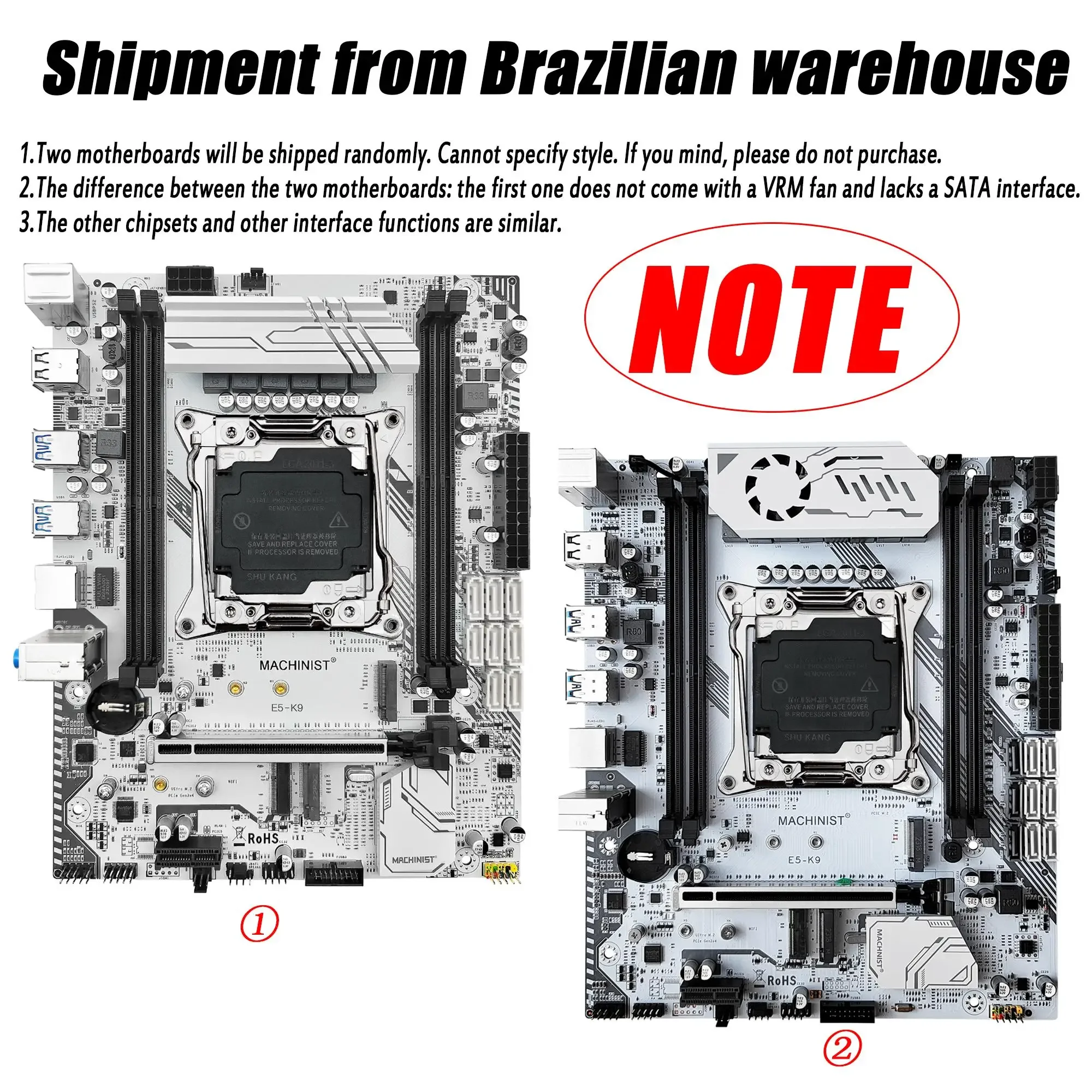 MACHINIST K9เมนบอร์ด LGA 2011-3สนับสนุน Xeon E5 V3 V4 Series โปรเซสเซอร์ CPU DDR4 RECB NON-ECC RAM หน่วยความจำ NVME M.2 SATA 3.0