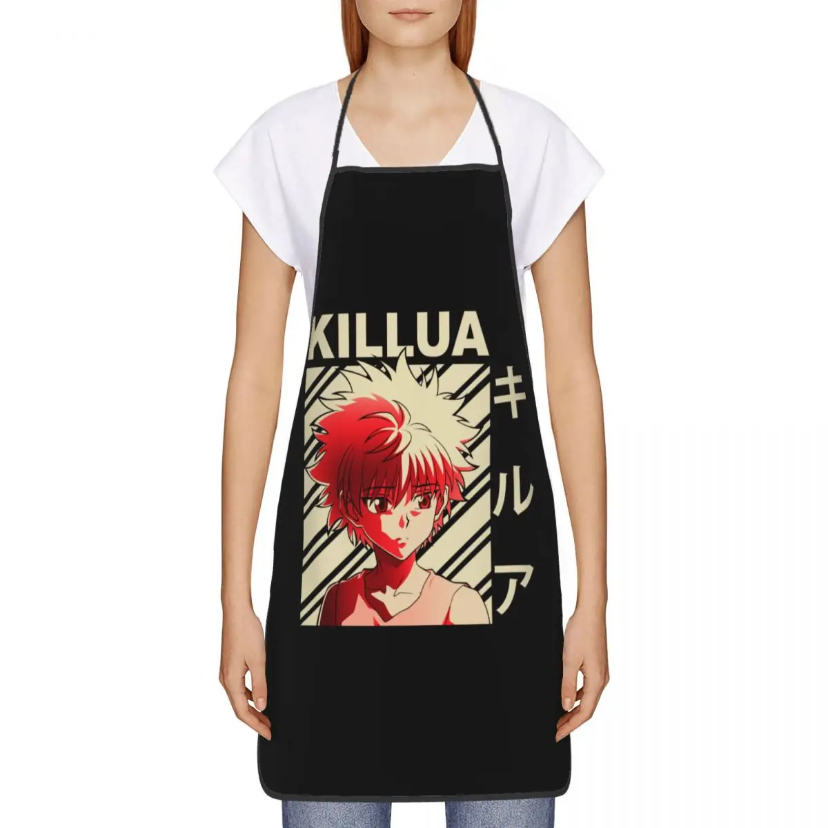 Custom Hunter X Hunter Funny Aprons Killua Zoldyck Anime Manga Adult Unisex  Chef Bib Tablier Cuisine Cooking Baking Gardening