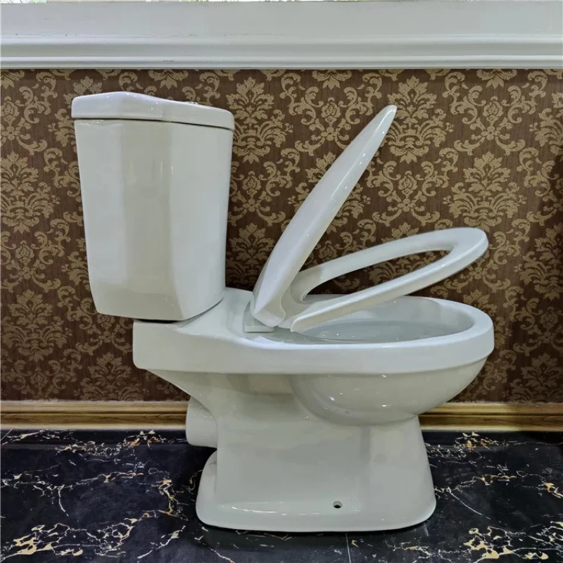 

Hot Sale Cheap White Flush Ceramic Two-Piece And Sink Bathroom Toilet Set