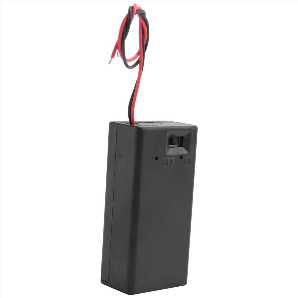Delighted- Black Plastic Storage Pair SBH-9V Batteries Switch Battery Holder Case Box