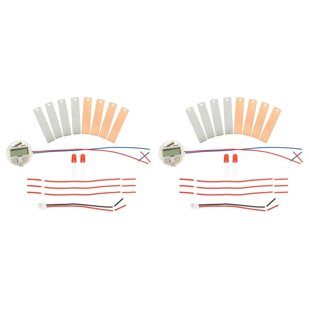 2Sets Fruit Potato Clock DIY Science Experiment Kit for Student Development Home School Use Science Toys