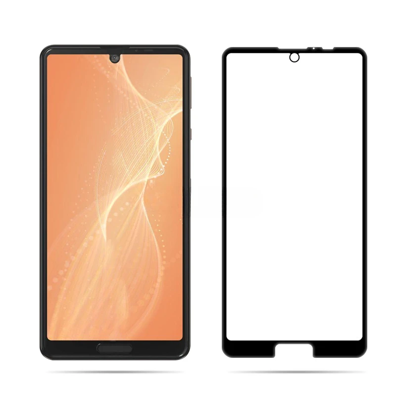 Screen Protector for Sharp Aquos Sense4 Sense5G HD Tempered Glass For Auqos Sense5G Sense 4 Black Edge Glass Film Cover