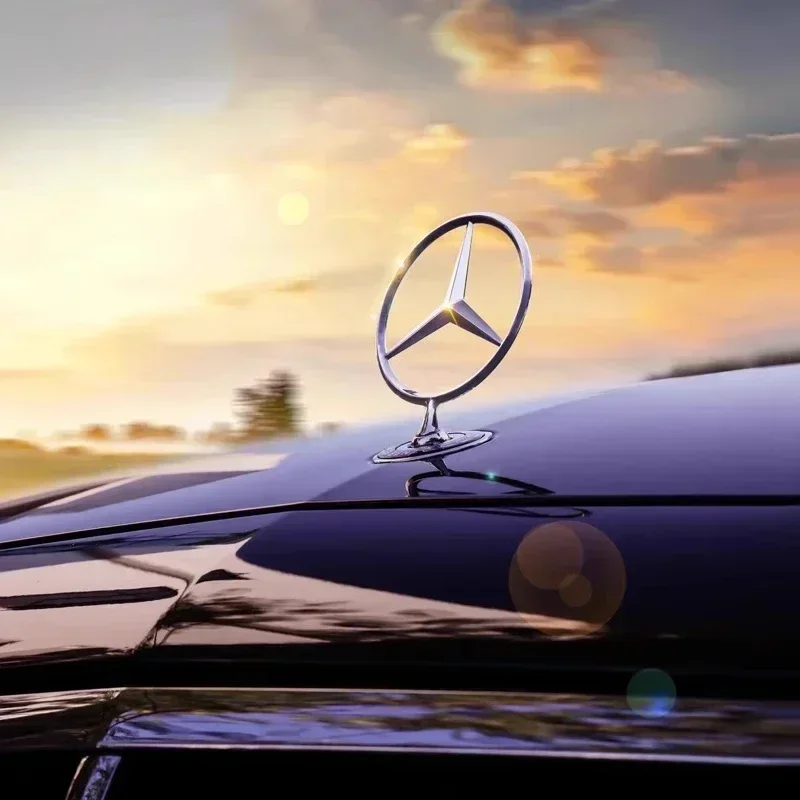 

Hot 1Pcs 3D Zinc Alloy Car Front Hood Emblem Bonnet Label for Benz C E S Class W204 W205 W212 W213 W220 W222 W223
