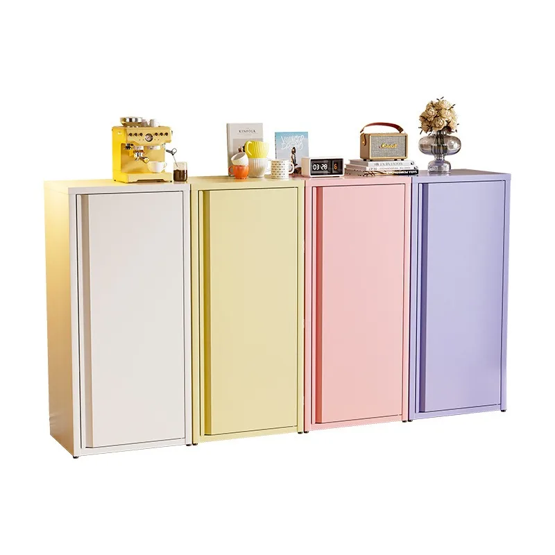 Household storage cabinets, dopamine color dust lockers, living room bedroom snack cabinets, single door cabinets, balcony