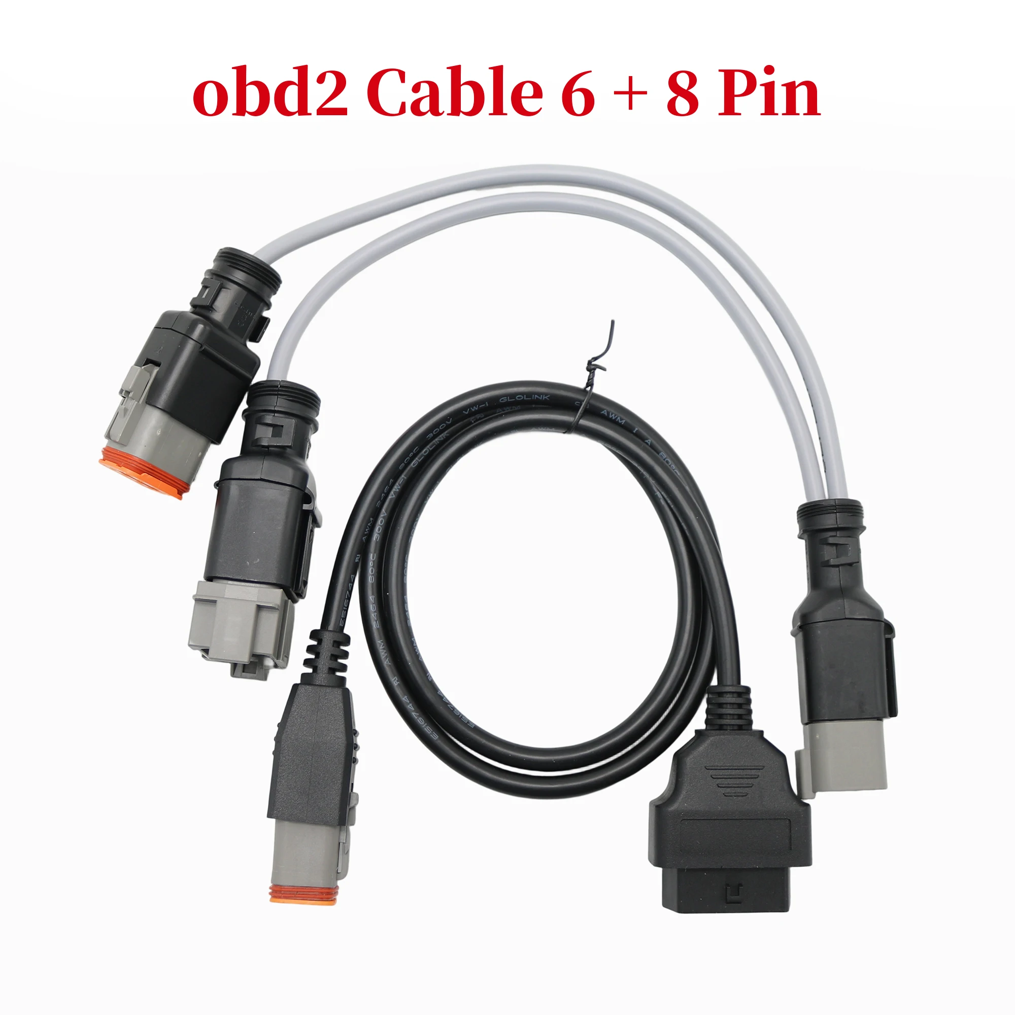 Marine Engine Diagnostic Wiring Harness Connect obd2 Cable 6 + 8 Pin for VOLVO Vocom Vodia Scanner Tool Adapter Penta Parts
