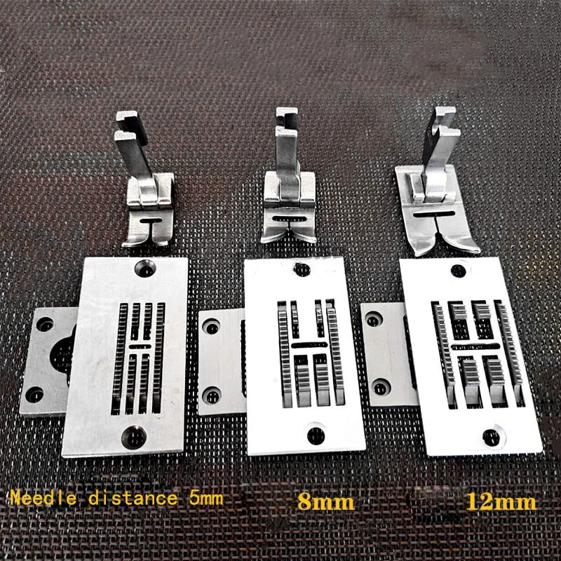 20U T-Shaped Car Needle Position Plate Teeth Presser Foot Triangle Curved Seam Medium Speed
