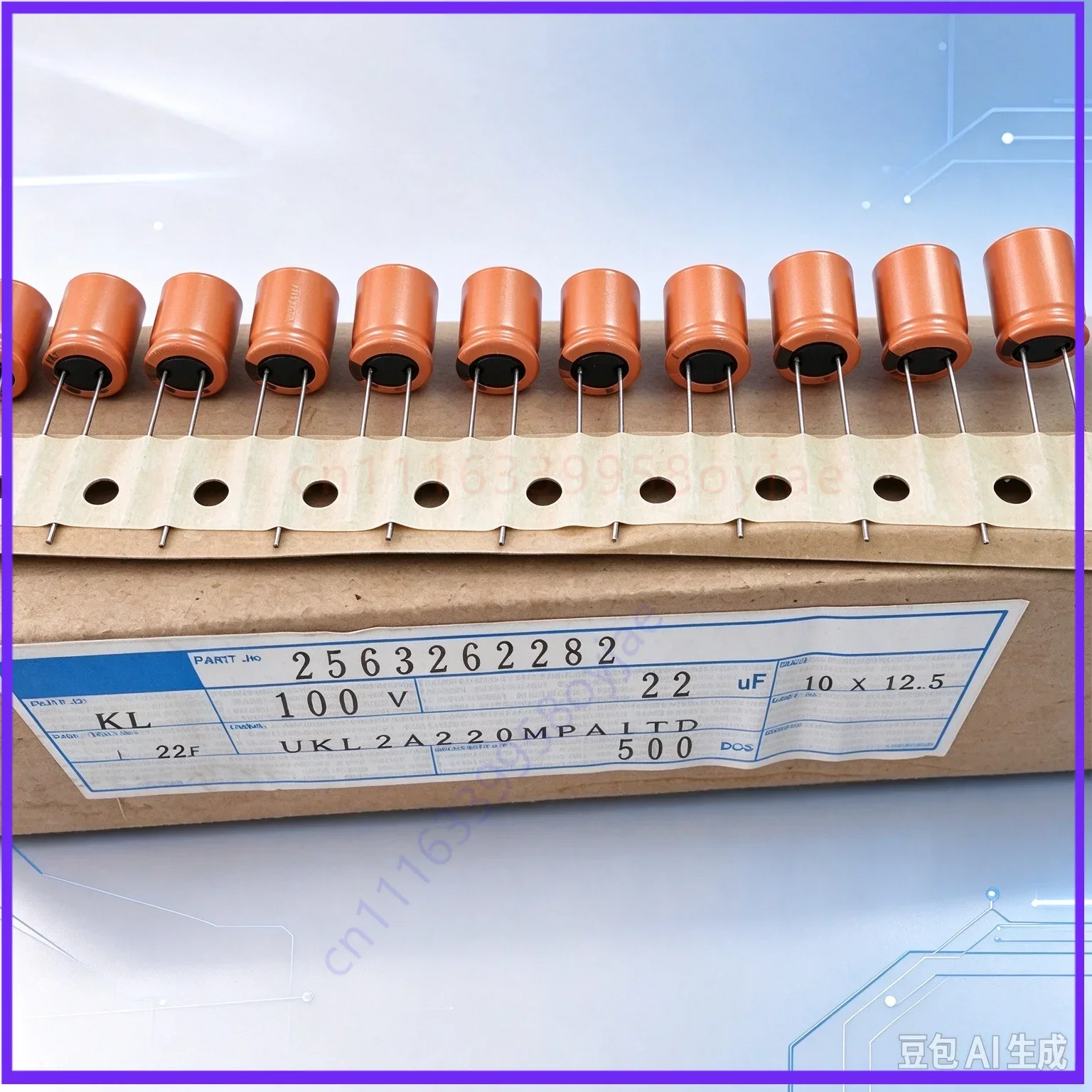 Premium for Nichicon KL(M) 22uF 100V Audio Electrolytic Capacitor  200pcs