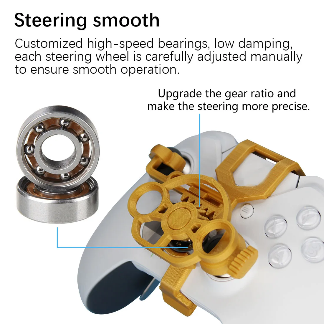 Mini volant de course, contrôleur de jeu pour Xbox One X S Elite, accessoires imprimés en 3D