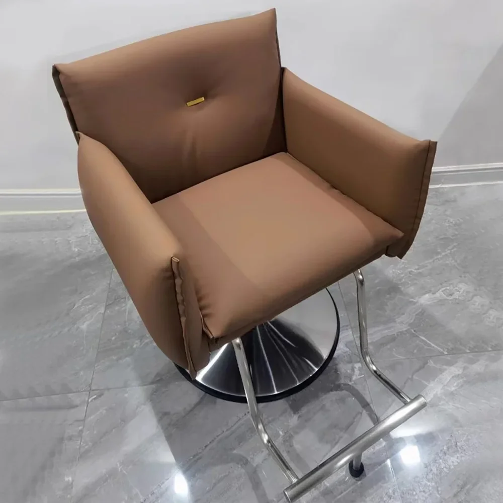 Nordic Trendy Barber Chair Beauty Aesthetic Simple Salon Hairdresser Chair Comfortable Ergonomic Kapperstoel Hair Furniture