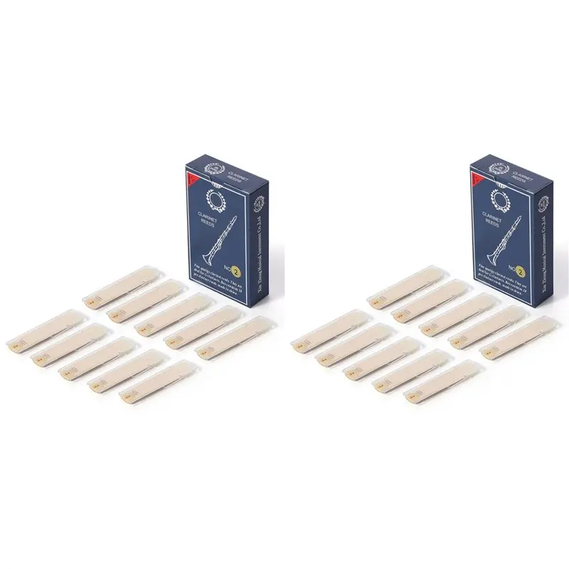 

【БОЛЬШАЯ РАСПРОДАЖА】20 шт. трости для кларнета, аксессуары для музыкальных инструментов, твердость 2.0