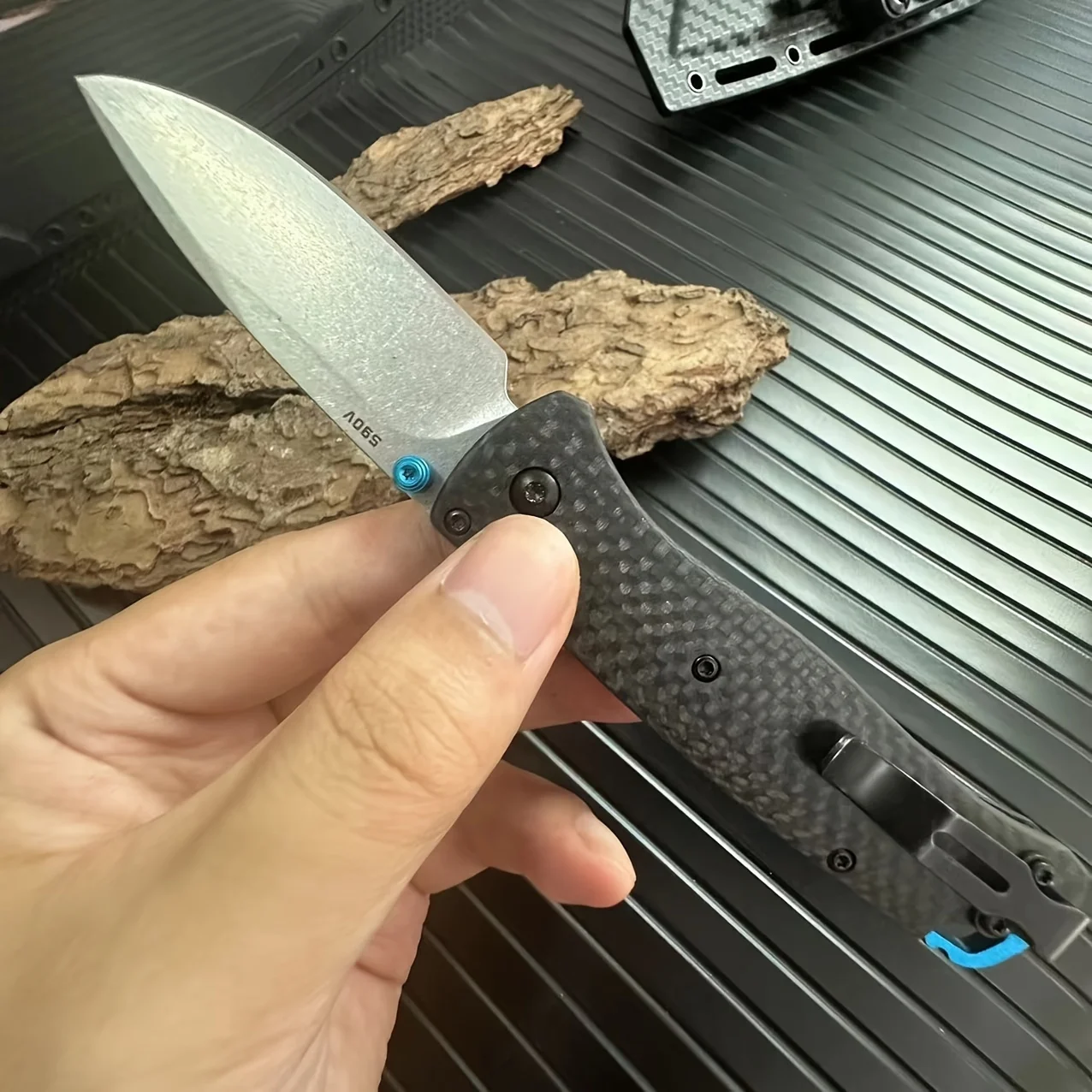 Folding BM 535 Carbon Fiber Handle S35V Blade Pocket Knife Outdoor High Hardness Camping High Quality EDC Durable Hiking Knife