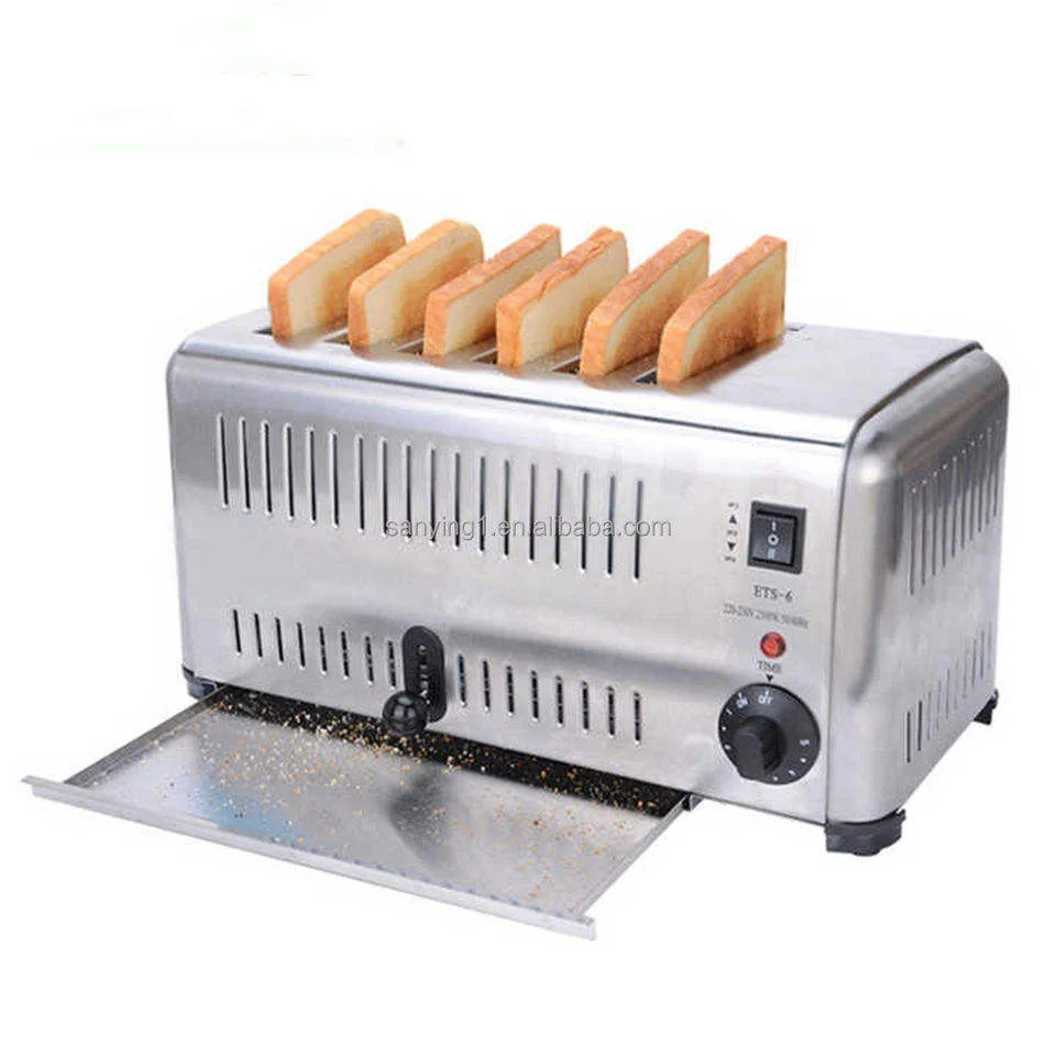 Household Commercial Use Small Electric Bread Machine Six Slice Toaster Bread Toasting Machine