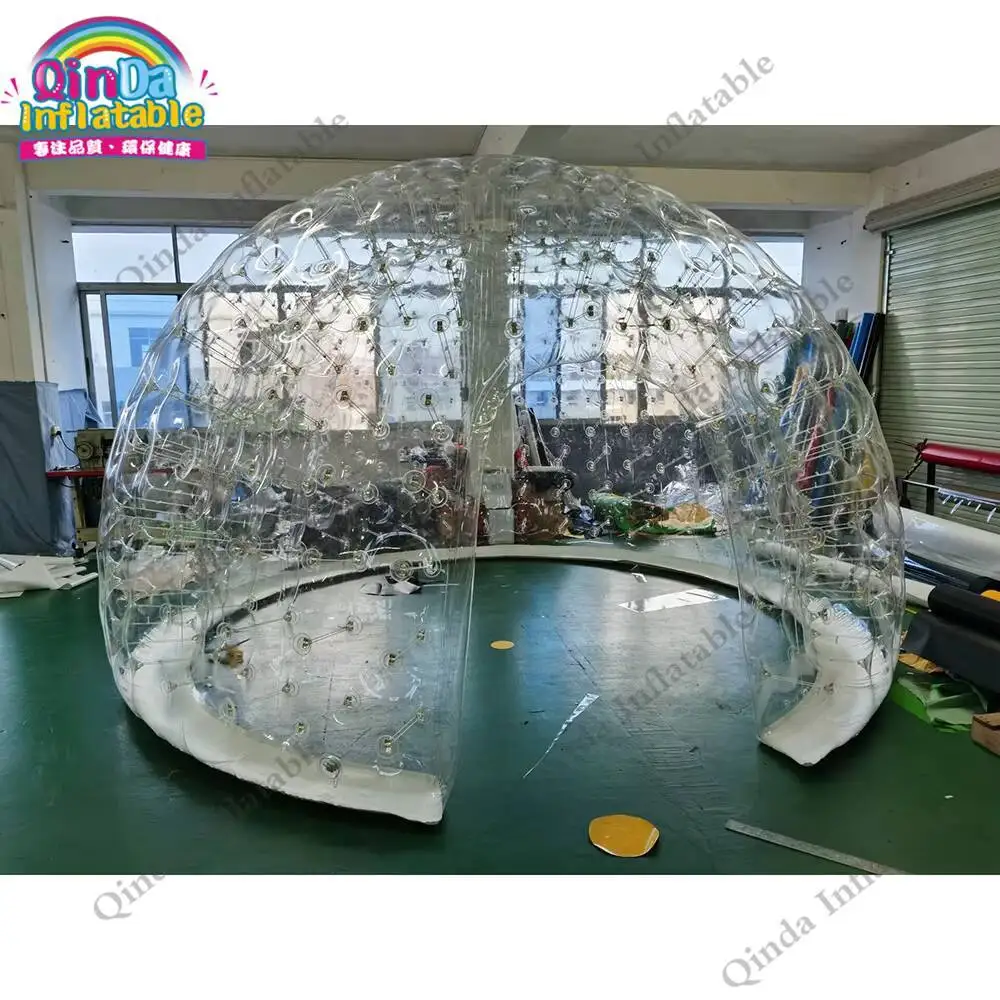 

Pretty Starry Sky Bubble Dome House Clear Inflatable Yurt Tent For Restaurant