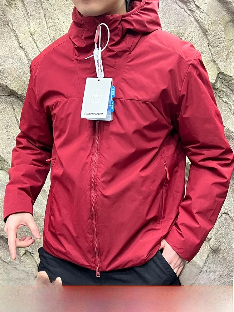 

Hollow Technology Cotton Outdoor Function Lightweight Hooded Men's Women's Autumn Winter Cotton Jaet Trendy Stand Fit