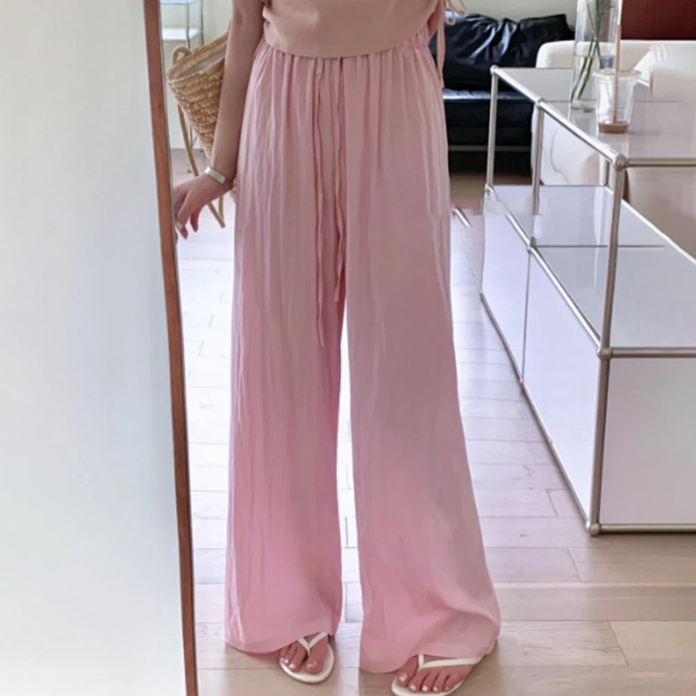 

Брюки с высокой талией Брюки из ледяного шелка для активного отдыха Средняя эластичная ткань из смеси нейлона и спандекса сплошной узором для пляжа