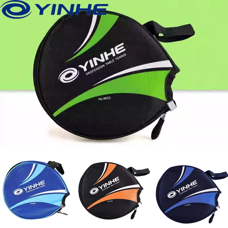 

4Colors Table Tennis Paddle Bags YINHE Semi-Circle Thickened Protective Cases for Ping Pong Racket Nylon Table Tennis Bat Cover