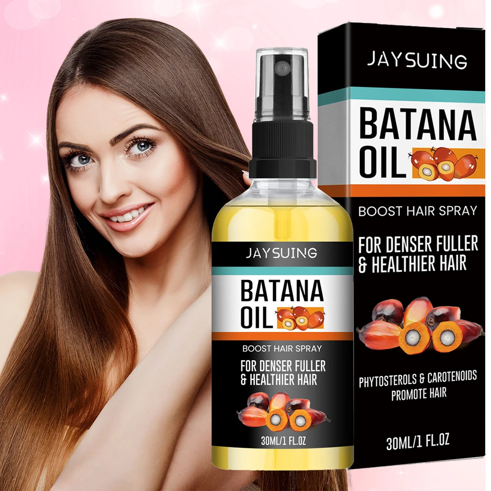 

100% Pure Natural Batana Oil Dense Hair Spray Nourish Shiny Hair Anti Loss Strengthen Hair Roots Improve Drying Repair Damage