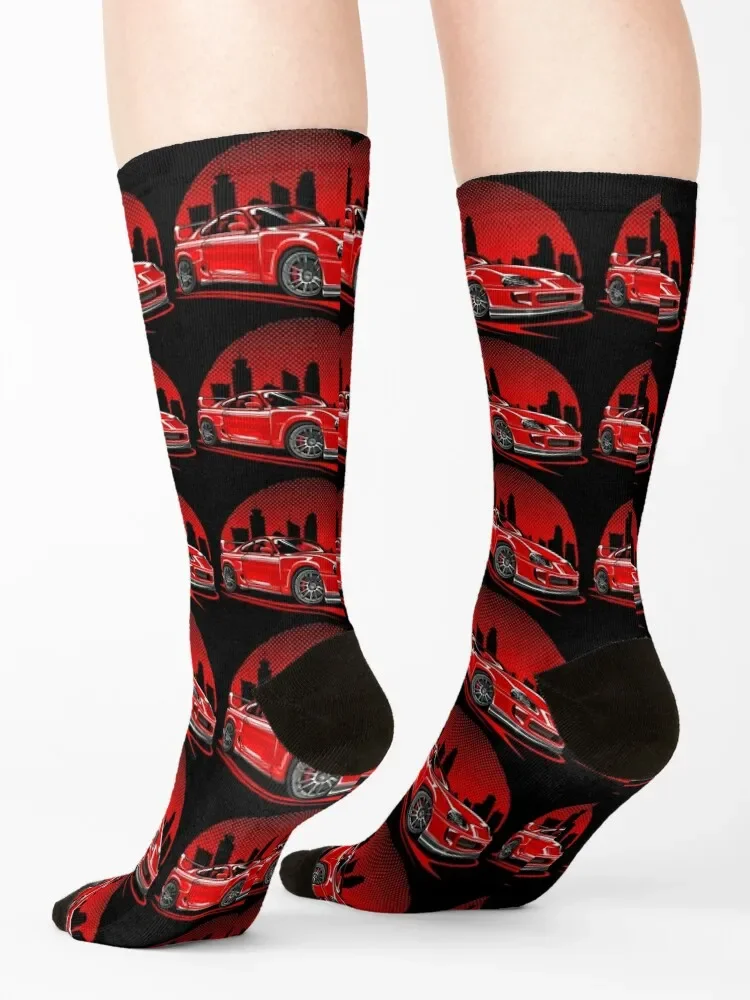 MK4 Suprа, 2JZ GTE, JDM, Racecar, Car Lover, Car Guy, Car Fan, Enthusiast, Gearhead, Petrolhead, JDM Lover Gift Socks