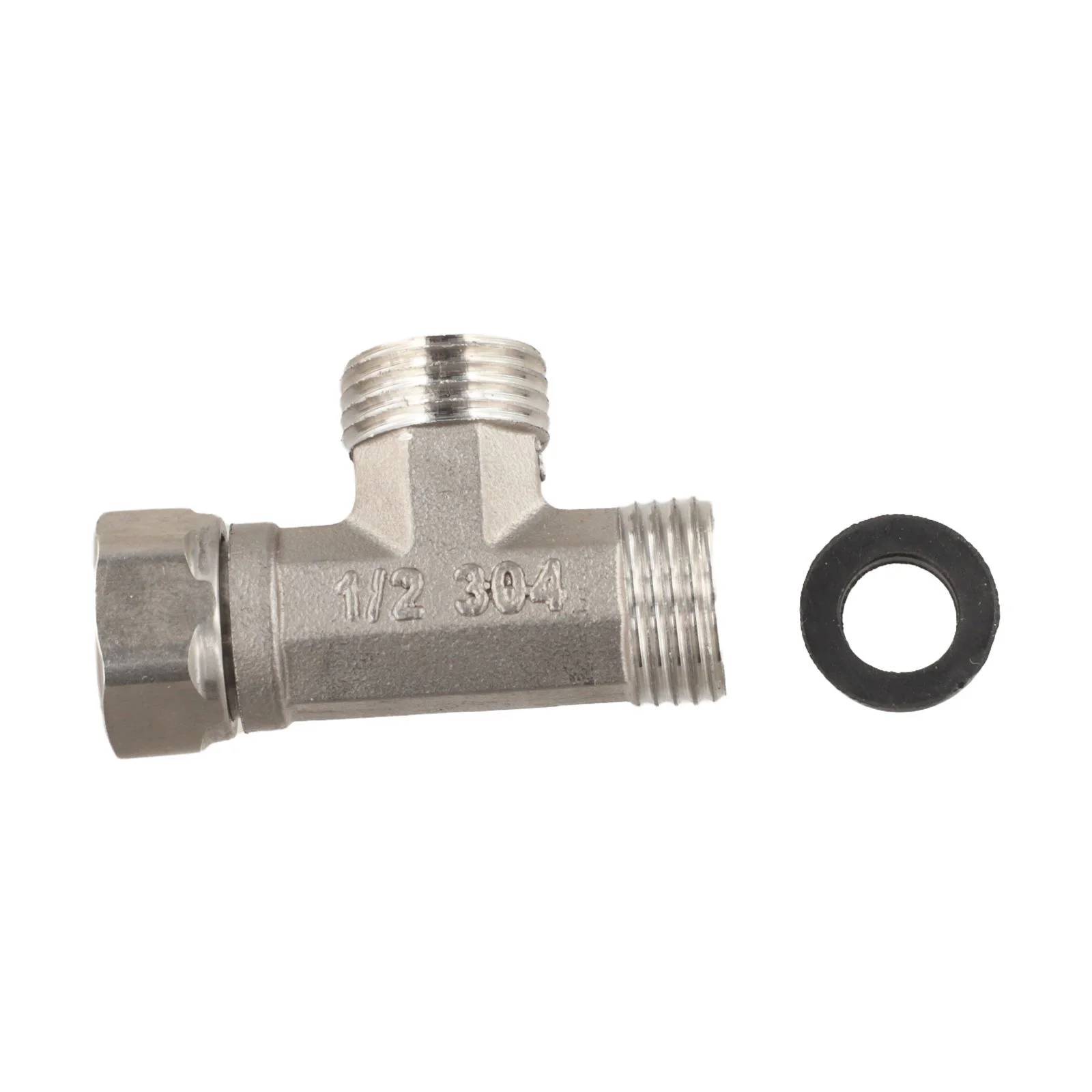 T Adapter 3 Ways Valve For Diverter Bath Toilet Bidet Sprayer Shower Head/G1/2 Stainless Steel 4 Points Copper Three-way Water
