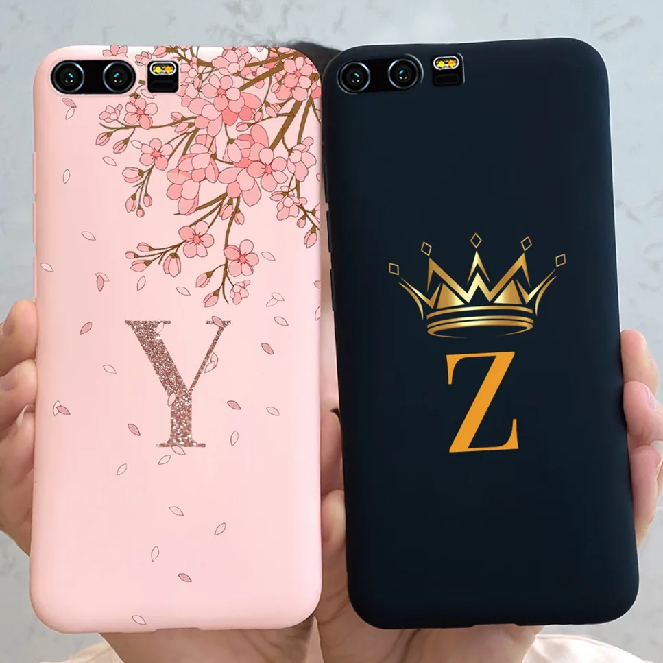 For Honor 9 Case Silicone Cover Soft TPU Fashion Letters Flowers Painted Bumper For Huawei Honor9 STF-L09 Back Cover Funda 5.15