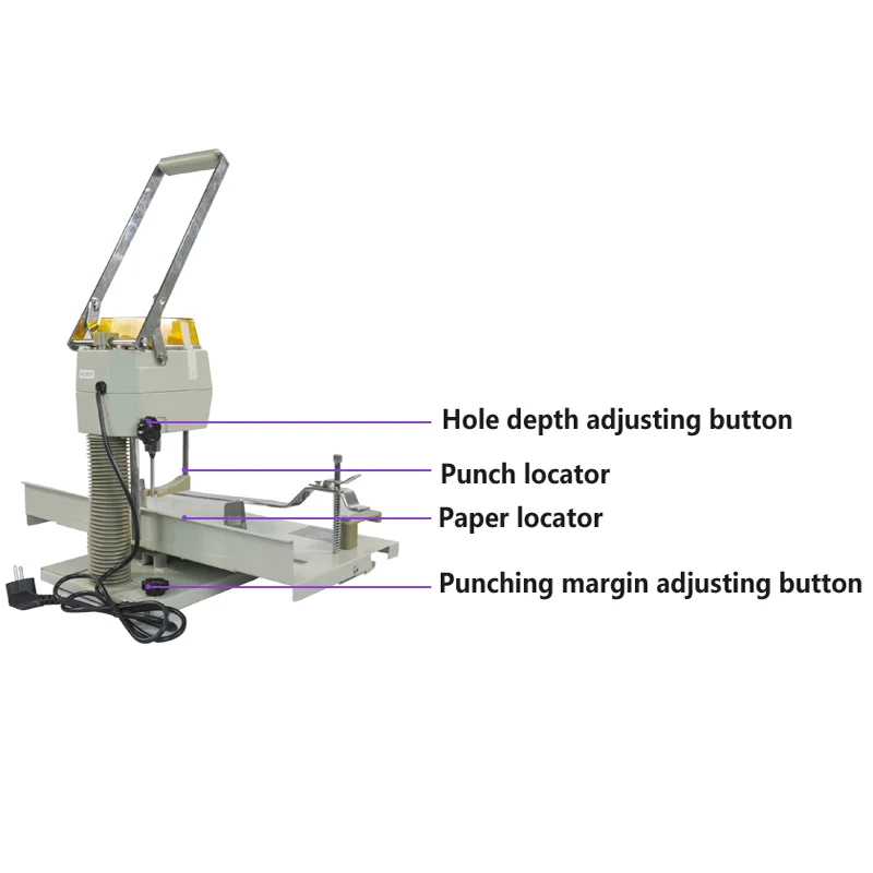 シングルホール電動パンチングマシン,ブックペーパー,電気ドリル,パンチング機,大型