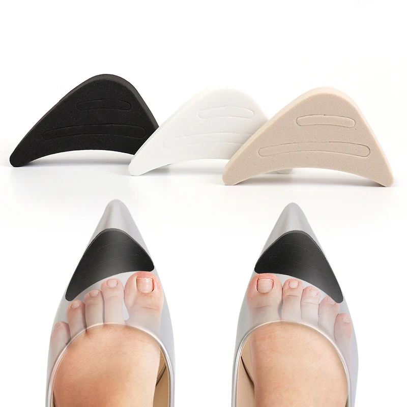 1 Pair Front Protection pad Toe Plug Insert Shoe Big Shoes Toe Front Filler Cushion Pain Relief Protector Adjustment Accessories