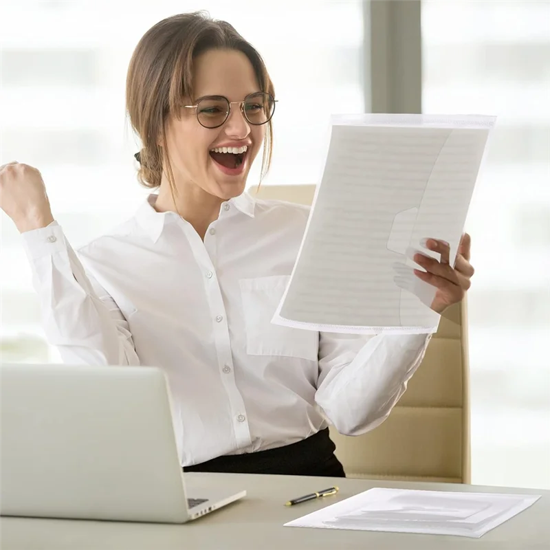 L53A-5 Size Stamp And Die Storage Bags, 150 Pieces Total For Cutting Stencils And For Card Making, Clear With Label Stickers