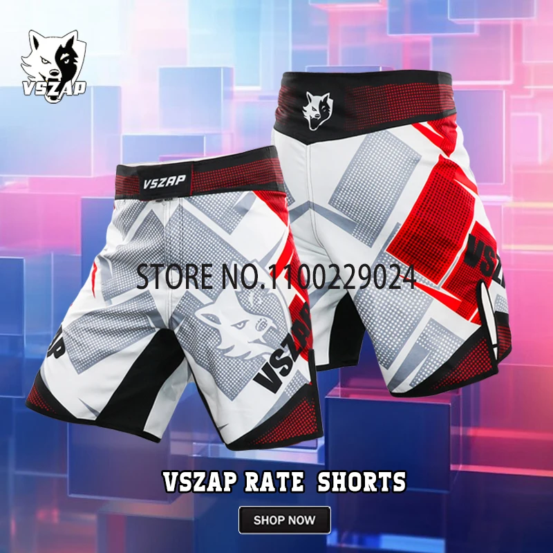 Vszap MMA Shorts pantaloni Muay Thai da uomo Premium Bjj Jiujitsu Kickboxing boxe Training Fight Shorts combattimento arti marziali Trunks