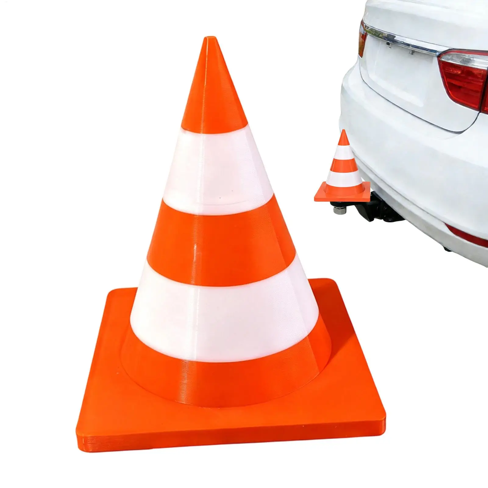 Hitch Ball Cover Traffic Cone Shape Towball Protector Trailer Coupling Dust Cover Trailer Hook Cover For car Parking Driving