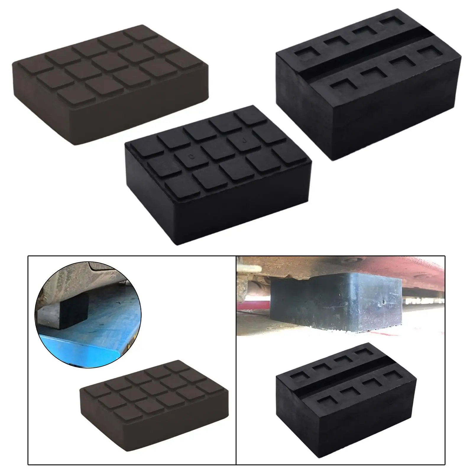 Rubber Floor Jack Pad Thick Support Block Non Slip Car Lift Pad for Lifting Platform and Garage Equipment