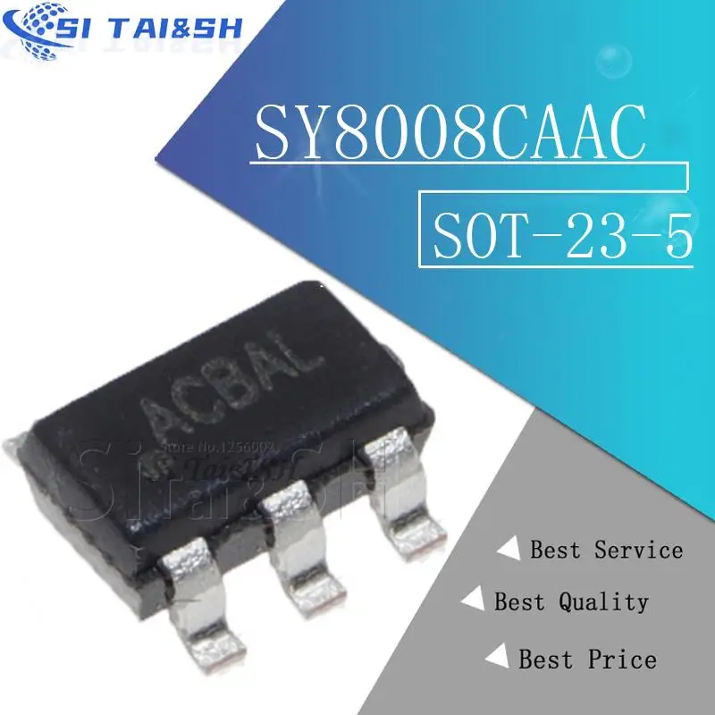 10PCS SY8008CAAC SOT23-5 SY8008 SOT23 SY8008C SOT-23-5